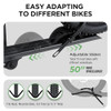 YOUNG ELECTRIC YOUNG 100LBS. CAPACITY ALUMINUM 1-EBIKE RACK BICYCLES - BLACK