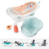Fisher-Price Baby to Toddler Bath 4-in-1Tub with Backrest 2 Toys Summer Blossoms New