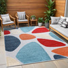 Superior Tulip Indoor Outdoor Area Rug, 4' x 6', Multicolor New