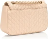 KARL LAGERFELD PARIS WOMEN'S QUILTED LEATHER SHOULDER BAG - BRIE New