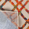 SUPERIOR GEOMETRIC MODERN DIAMOND LATTICE INDOOR OUTDOOR AREA RUG 5X7 - CREAM