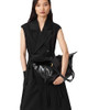 ALLSAINTS ARA SHINE E/W LARGE LEATHER TOTE BAG W284XD - BLACK New