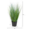 NEARLY NATURAL 21 IN. ONION GRASS ARTIFICIAL PLANT - GREEN