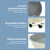 SUR LA TABLE KITCHEN ESSENTIALS CRAFT STUDIO CAST ALUMINARY SKILLET - WHITE