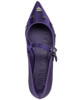 KL343222 KARL LAGERFELD Paris Women's Veyda Mary Jane Flats Size 6 DEEP PLUM