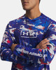 UNDER ARMOUR UA X BLACKTIPH FISH PRO CAMO - SIZE: MEN XL - CASPIAN/WHITE New