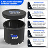 The Cold Pod Ice Bath Tub for Athletes XL Cold Plunge Tub Outdoor Cover - Black