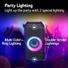 LG XBOOM XL5 2.1CH MULTI-COLOR RING LIGHTING AUDIO UP TO 12HR BATTERY - BLACK