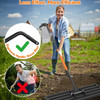 YACONA LAWN LEVELING RAKE, 30" X 10" HEAVY DUTY GARDEN LEVELER TOOL - BLACK