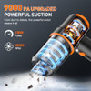 KMM HANDHELD CAR VACUUM CLEANER, 9000PA VACUUM CLEANER & AIR DUSTER BLACK/ORANGE
