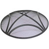 Sunnydaze Outdoor Patio Fire Pit Screen - Reinforced Steel Mesh Round