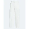 FREE ASSEMBLY CROPPED CARPENTER BARREL JEANS 27" INSEAM - SIZE 10 VANILLA CREAM New