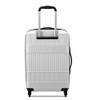 DELSEY PARIS UNITED COLORS OF BENETTON RIBBED HARDSIDE LUGGAGE SPINNER - WHITE New