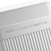 DELSEY PARIS UNITED COLORS OF BENETTON RIBBED HARDSIDE LUGGAGE SPINNER - WHITE New
