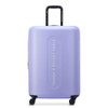 FLORENCE BY MILLS CATCH FLIGHTS HARDSIDE EXPANDABLE LUGGAGE PURPLE 24 INCH New