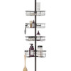 Zenna Home Tension Pole Shower Caddy Corner Organizer, Adjustable Shower Caddy