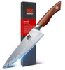SHAN ZU SEAGULL CHEF KNIFE 8" AMERICAN S35VN POWDER STEEL RED SANDALWOOD HANDLE