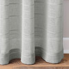MAINSTAYS WOVEN STRIPE SHEER TAB TOP CURTAIN, SINGLE PANEL, 50"W X 84"L - SILVER