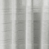 MAINSTAYS WOVEN STRIPE SHEER TAB TOP CURTAIN, SINGLE PANEL, 50"W X 84"L - SILVER
