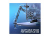 FIFINE AM8T NEO Adjustable Microphone Boom Arm with Stable Phone Holder for Live