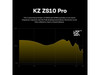 Linsoul KZ ZS10 Pro, 4BA+1DD 5 Driver in Ear Monitor, HiFi Wired Earbuds, Gaming