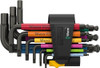 WERA 950/9 HEX-PLUS MULTICOLOUR IMPERIAL 3 L-KEY SET, 9 PIECES - MULTICOLOR