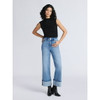 SOFIA BY SOFIA VERGARA PLUS MARGOT WIDE CROP SUPER HIGH RISE SIZE: 4 - MID WASH New