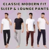 BLUE ICE MEN'S MODERN FIT CLASSIC LOUNGE PANTS - SIZE: MEN XL - BURGUNDY New