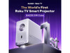 Aurzen Roku TV Smart Projector with Wifi and Bluetooth, D1R Cube Roku Streaming