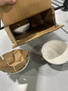 MIKASA HARLEY WHITE STONE WEAR 4 PIECE BOWLS STONEWEAR - WHITE