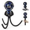 KOONIE ASTRONAUT PORTABLE STROLLER FAN BABY-SAFE CLIP-ON DETACHABLE F910 - BLACK