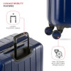 SWISSGEAR WANDERLUST PRO LIGHTWEIGHT EXPANDABLE SPINNER 3PCS - NAVY
