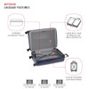SWISSGEAR WANDERLUST PRO LIGHTWEIGHT EXPANDABLE SPINNER 3PCS - NAVY