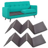 TIDY ZEBRA Extra Thick Cushion Support 2 Set 45'' WIDE x 17.32 x 44.09''