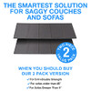 TIDY ZEBRA Extra Thick Cushion Support 2 Set 45'' WIDE x 17.32 x 44.09''