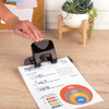SWINGLINE SMARTTOUCH 2-HOLE PUNCH LOW FORCE 20 SHEETS 74135 - BLACK/GRAY New