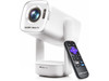 Aurzen Roku TV USB-C Powered Smart Portable Projector with Wifi and Bluetooth,