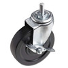 Alera ALE Optional Casters For Wire Shelving, 125 lbs./Caster, Black (Set of 4) New