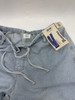 NO BOUNDARIES WOMEN'S MINI WAIST WIDE LEG PANTS, 31" INSEAM,SIZE: M - LIGHT WASH New