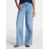 TIME AND TRU WIDE LEG UTILITY TROUSERS, 31" SIZE: WOMEN 8 - MEDIUM WASH New