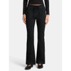 NO BOUNDARIES WOMEN'S RIBBED WAIST BOOTCUT PANTS 31.5'' - SIZE:  XS - BLACK SOOT New