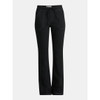 NO BOUNDARIES WOMEN'S RIBBED WAIST BOOTCUT PANTS 31.5'' - SIZE:  XS - BLACK SOOT New
