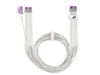 ASUS ROG Equalizer White Edition 12V-2x6 PCIe Cable (ATX 3.1 & PCIe 5.1, Load