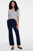 TIME AND TRU WOMEN'S CREWNECK TEE PUFF SLEEVES - : 3XL - MOTHER OF PEARL STRIPE New