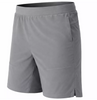 JUMP START MEN'S 2 IN 1 STRETCH ACTIVE QUICK DRY GYM RUNNING SHORTS LARGE - GRAY New