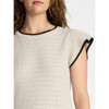 TIME AND TRU FLUTTER SLEEVE SWEATER, LIGHTWEIGHT - SIZE: WOMEN M - PAPYRUS BEIGE New