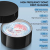 BEOSNC ULTRASONIC RETAINER CLEANER 42KHZ PORTABLE ULTRASONIC UV CLEANER - BLACK
