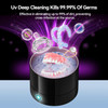 BEOSNC ULTRASONIC RETAINER CLEANER 42KHZ PORTABLE ULTRASONIC UV CLEANER - BLACK