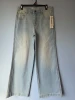 NO BOUNDARIES MID RISE WIDE LEG JEANS - SIZE: WOMEN 8 - LIGHT ENZYME New