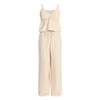 NO BOUNDARIES STRIPED SEERSUCKER RUFFLE CAMI SIZE: WOMEN XS - PINK LEMONADE New